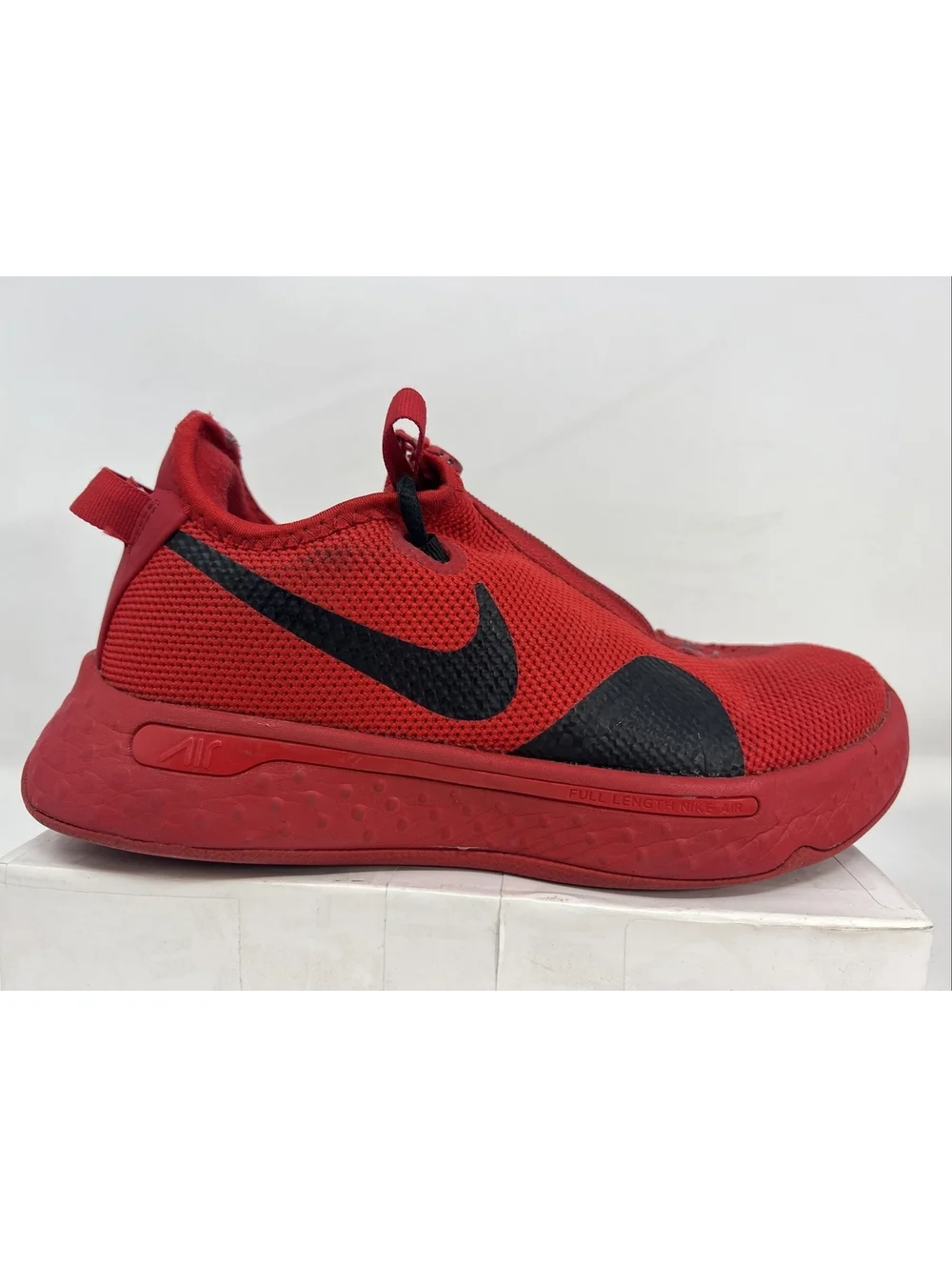 New Nike By You PG 4 iD Red Black CQ7339 991 Men's Size 6 US Women's 7.5